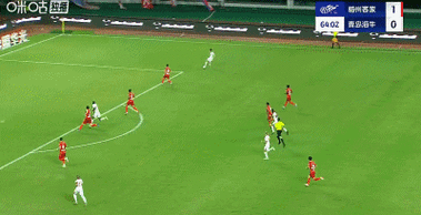 抢开局！兰克尔-泽第11分钟凌空爆杆建功，海港0-1落后海牛