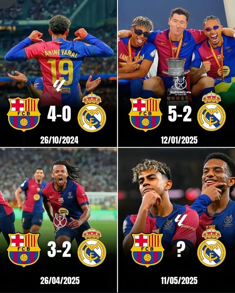 西甲积分榜：皇马2分优势领先巴萨，下轮国家德比