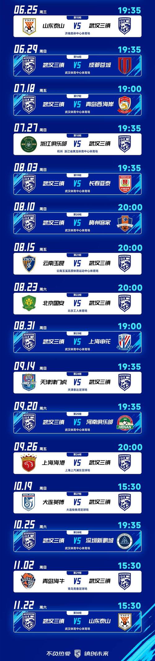 比赛预告⏳中超第28轮：深圳新鹏城vs武汉三镇，10月24日19:35