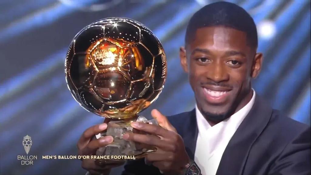 埃托奥社媒晒与登贝莱相拥致意视频：很高兴再见到你，金球先生